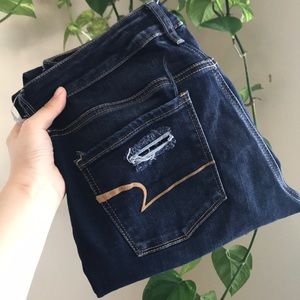 American Eagle Distressed Skinny Jeans Size 10